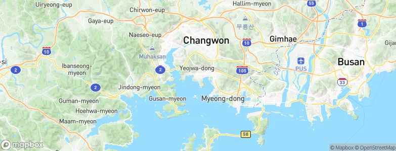 Chinhae, South Korea Map