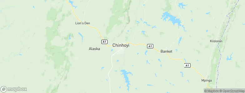 Chinhoyi, Zimbabwe Map
