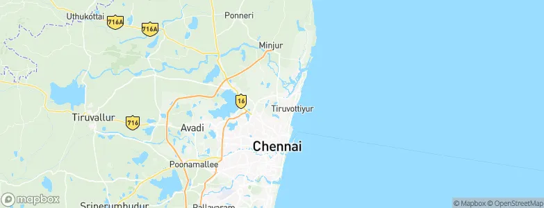 Chinnasekkadu, India Map