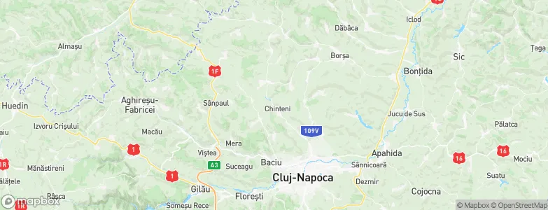 Chinteni, Romania Map