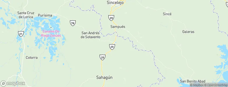 Chinú, Colombia Map
