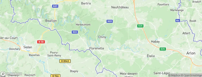 Chiny, Belgium Map