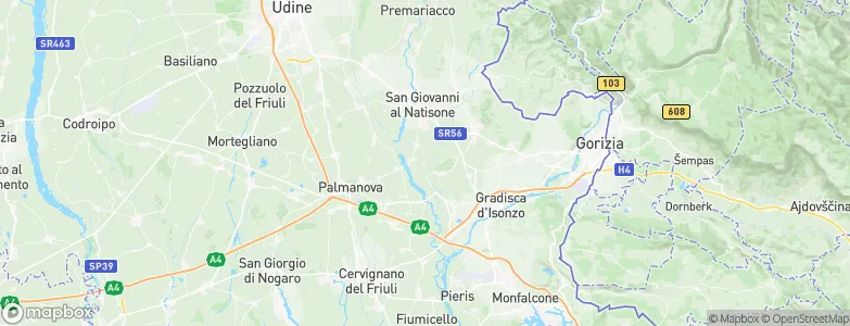 Chiopris, Italy Map