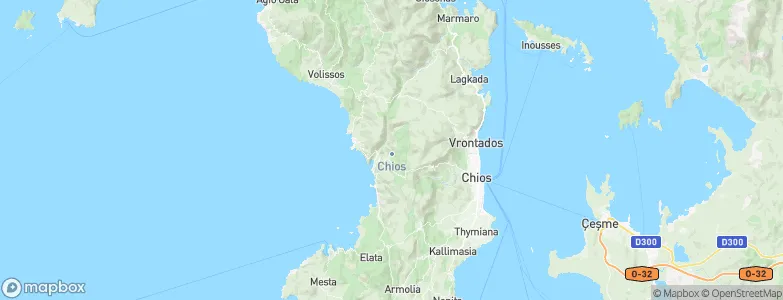 Chios, Greece Map