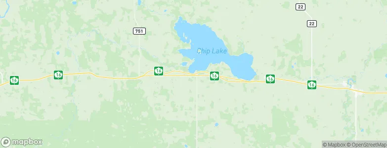 Chip Lake, Canada Map