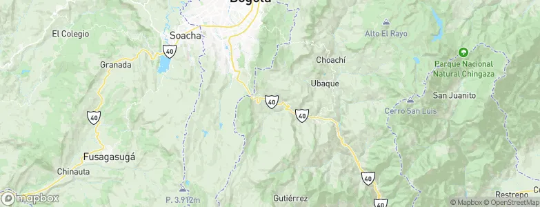 Chipaque, Colombia Map