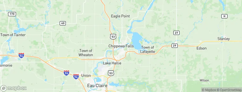 Chippewa Falls, United States Map