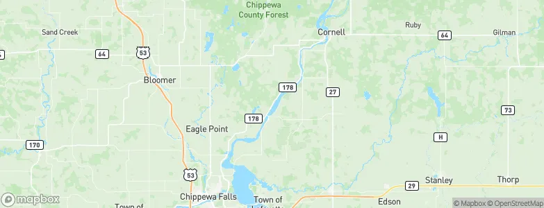 Chippewa, United States Map