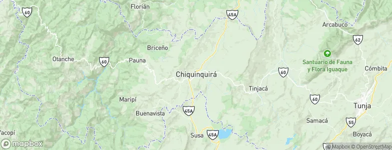 Chiquinquirá, Colombia Map