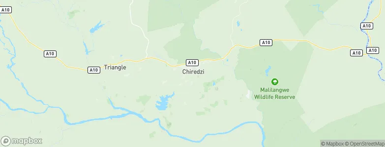 Chiredzi, Zimbabwe Map