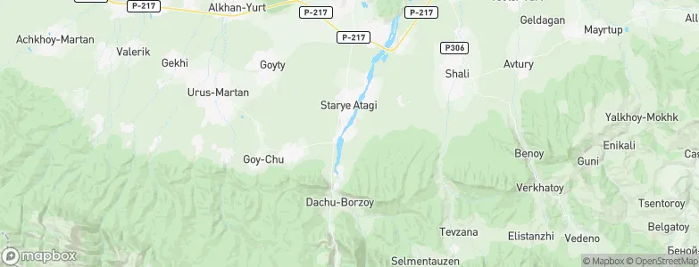 Chiri-Yurt, Russia Map
