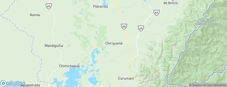Chiriguaná, Colombia Map
