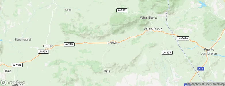 Chirivel, Spain Map