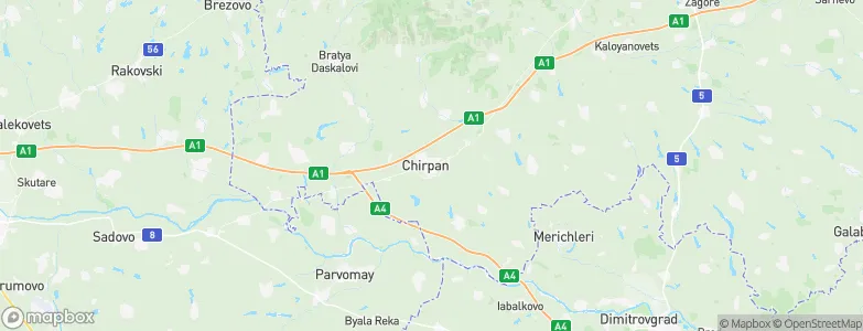 Chirpan, Bulgaria Map