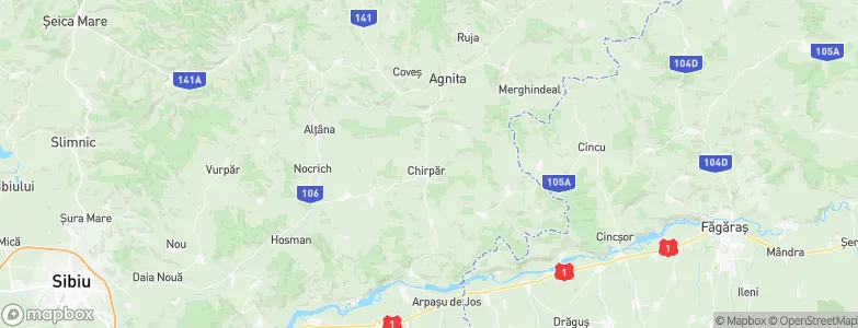 Chirpăr, Romania Map