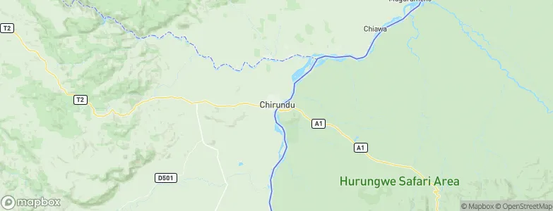 Chirundu, Zimbabwe Map