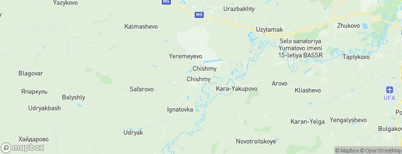 Chishmy, Russia Map