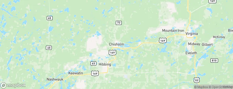 Chisholm, United States Map