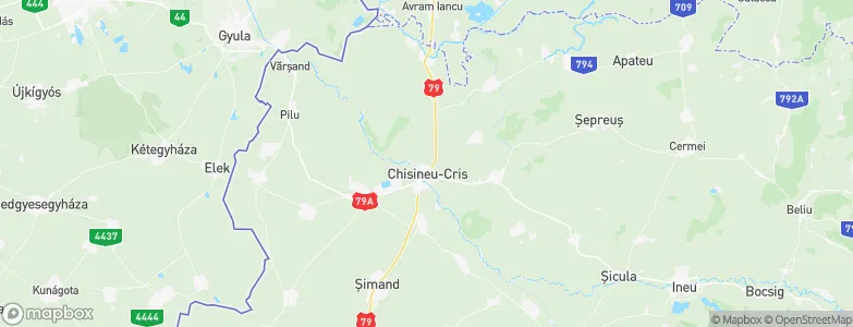 Chişineu-Criş, Romania Map
