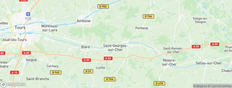 Chissay-en-Touraine, France Map