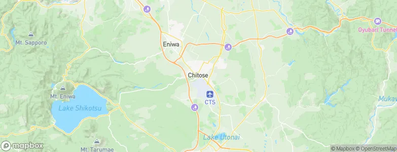 Chitose, Japan Map