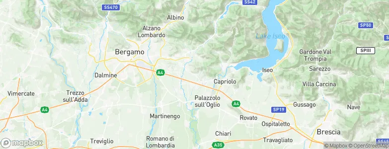 Chiuduno, Italy Map