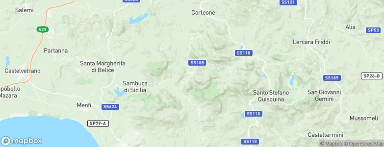 Chiusa Sclafani, Italy Map