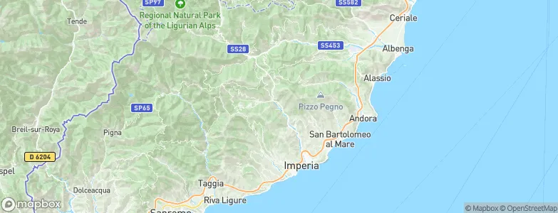 Chiusavecchia, Italy Map