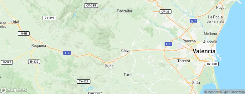 Chiva, Spain Map