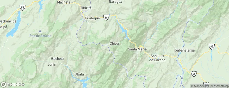 Chivor, Colombia Map