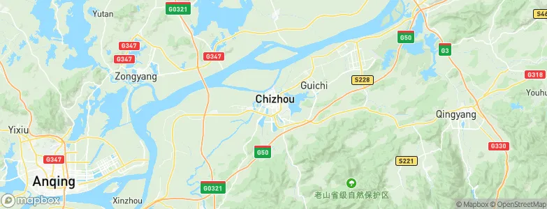 Chizhou, China Map