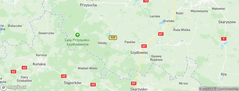 Chlewiska, Poland Map