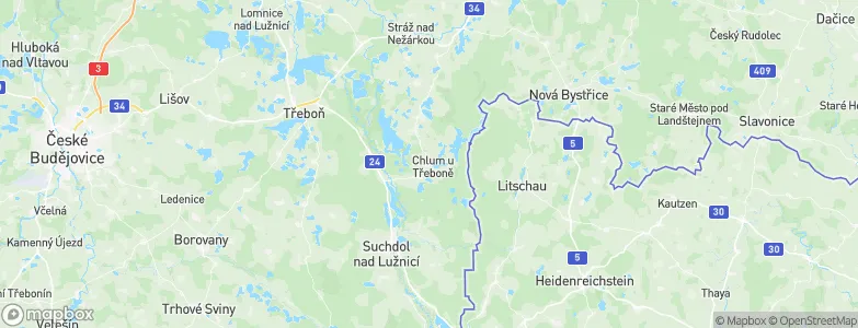 Chlum u Třeboně, Czechia Map
