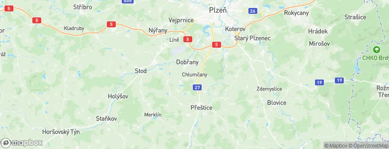 Chlumčany, Czechia Map