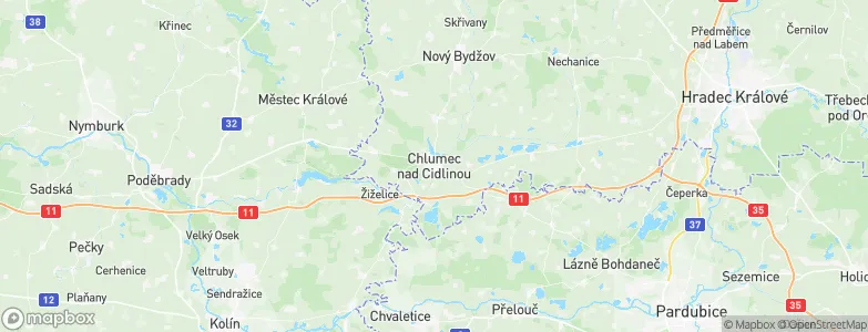 Chlumec nad Cidlinou, Czechia Map