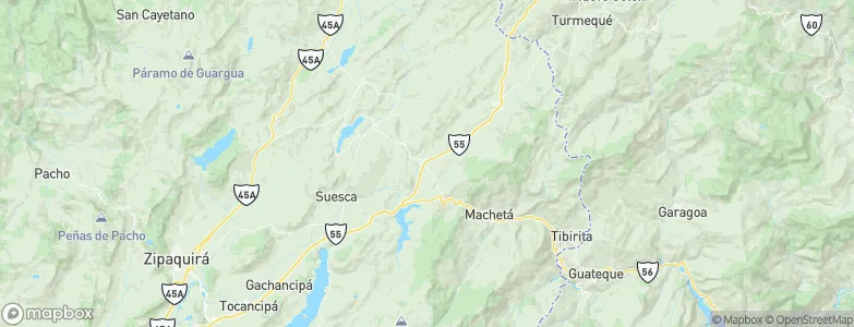 Chocontá, Colombia Map