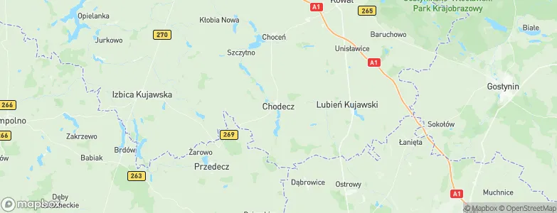 Chodecz, Poland Map