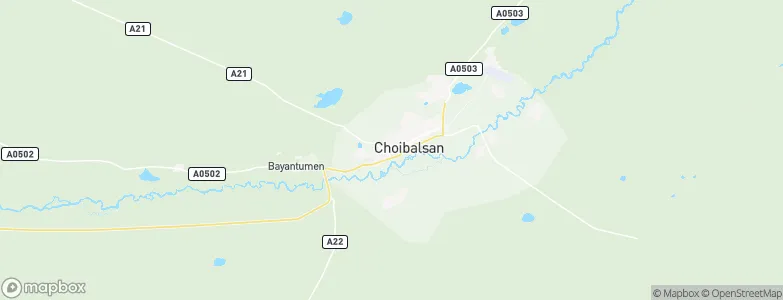Choibalsan, Mongolia Map