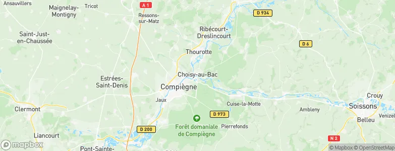 Choisy-au-Bac, France Map