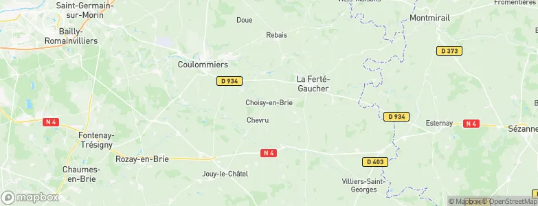 Choisy-en-Brie, France Map