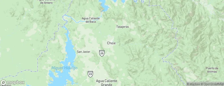 Choix, Mexico Map