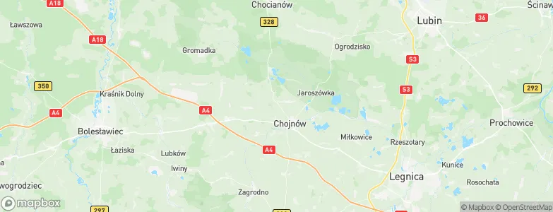 Chojnów, Poland Map