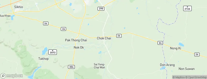 Chok Chai, Thailand Map