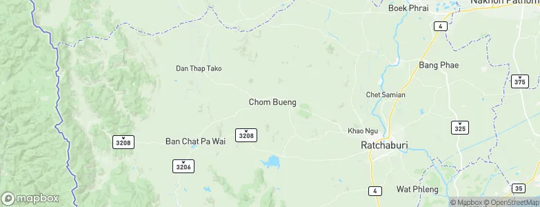 Chom Bueng, Thailand Map