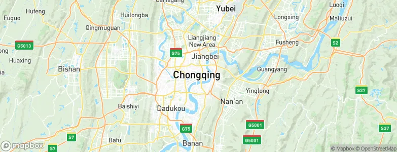 Chongqing, China Map