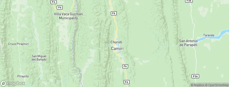 Choreti, Bolivia Map