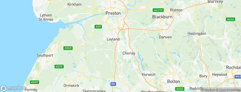 Chorley District, United Kingdom Map