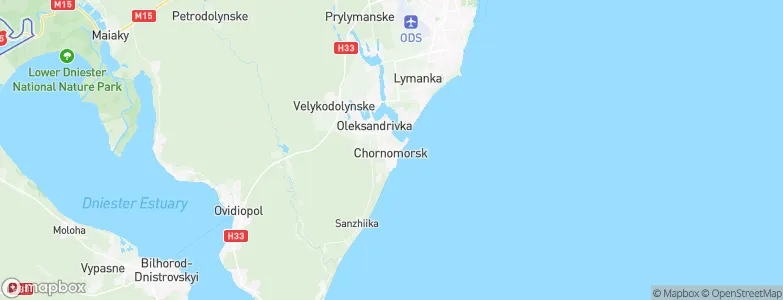 Chornomors’k, Ukraine Map