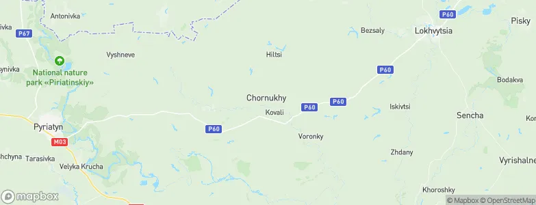 Chornukhy, Ukraine Map