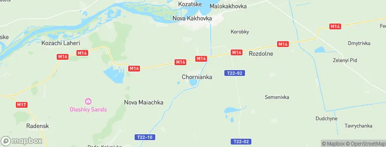 Chornyanka, Ukraine Map